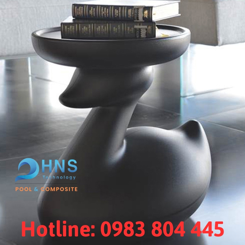 bàn cà phê bằng nhựa composite cho phòng khách hiện đại