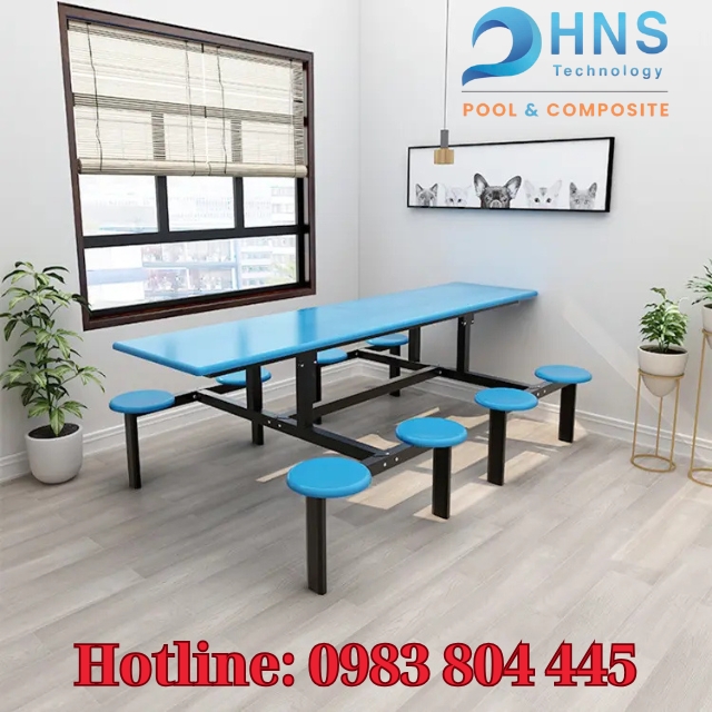 bàn ghế ăn căn tin bệnh viện