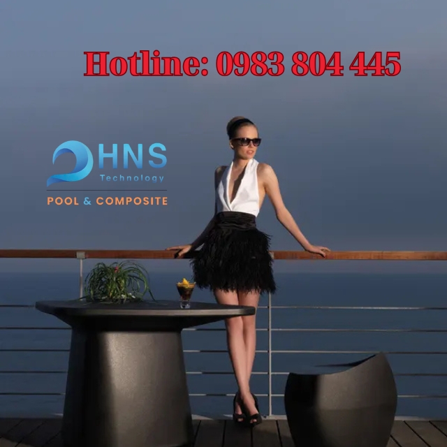 bàn ghế composite ban công