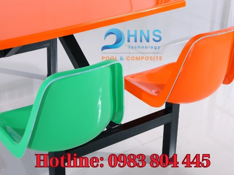 bàn ghế composite cho quán ăn