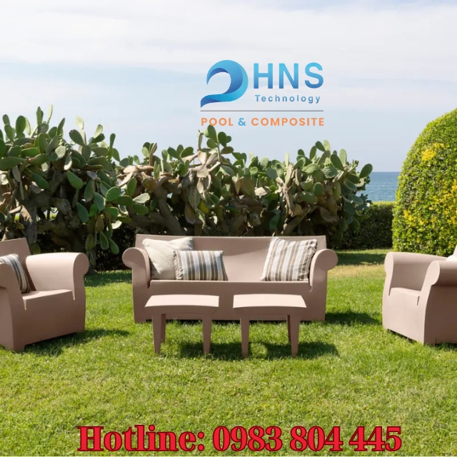 bàn ghế composite hiện đại