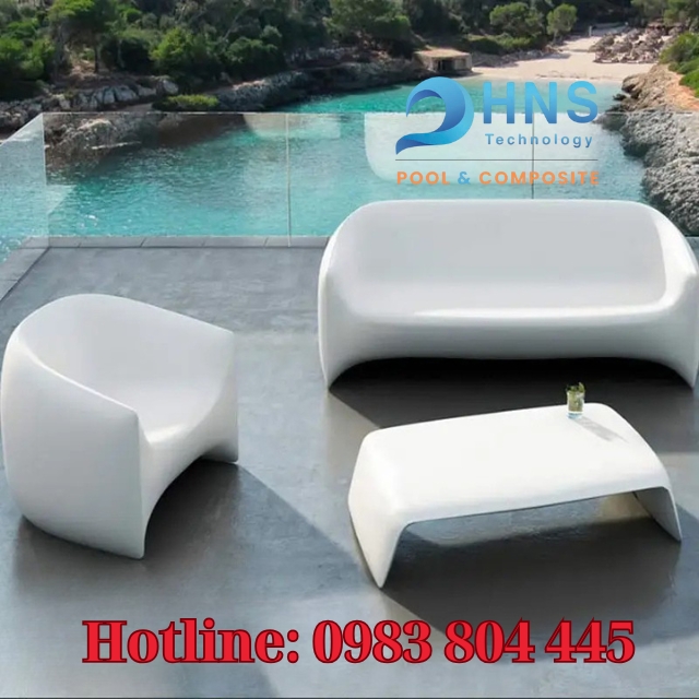 bàn ghế composite ngoài trời