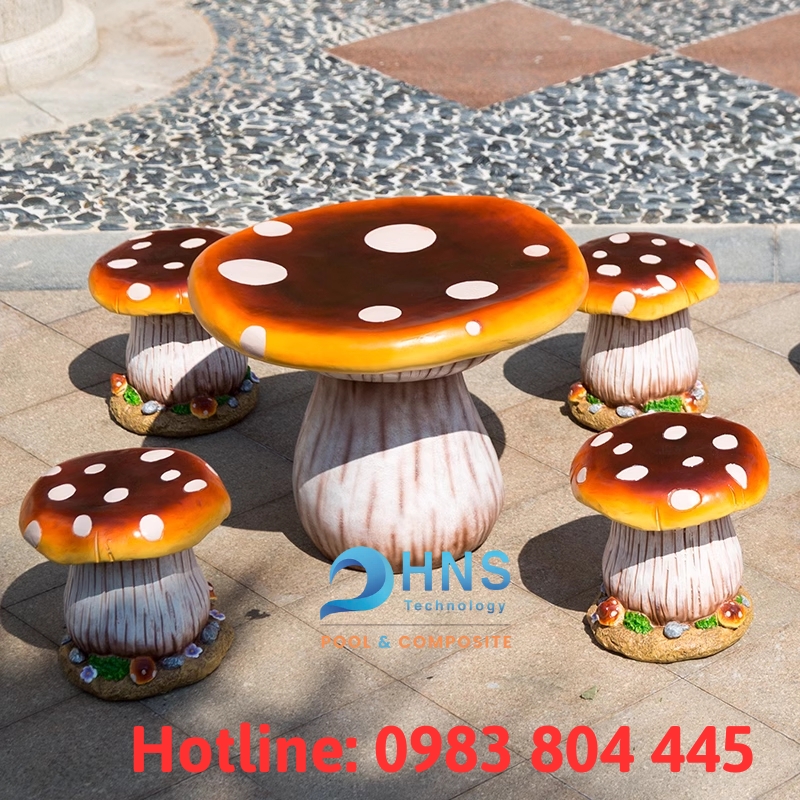 bàn ghế composite ngoài trời