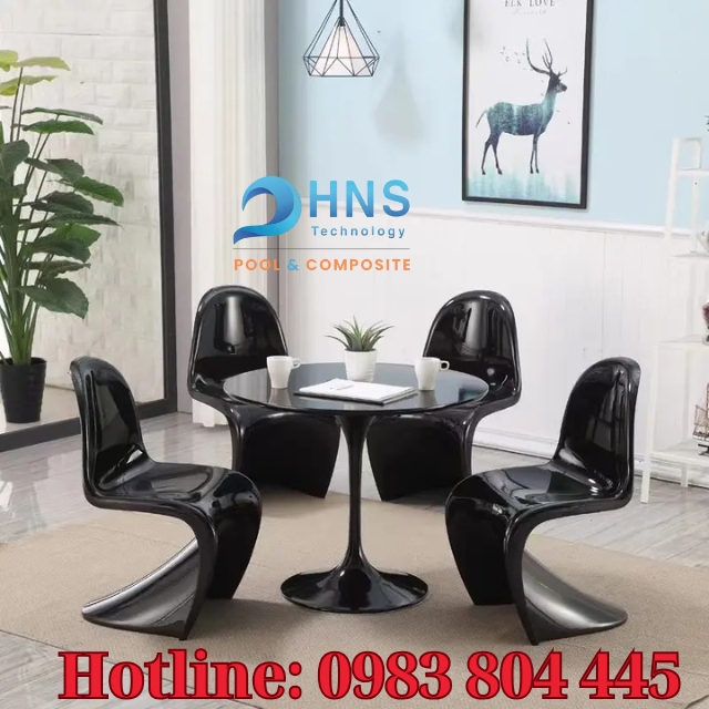 bàn ghế composite nhà hàng
