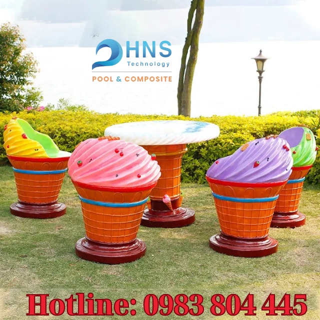 bàn ghế composite trẻ em