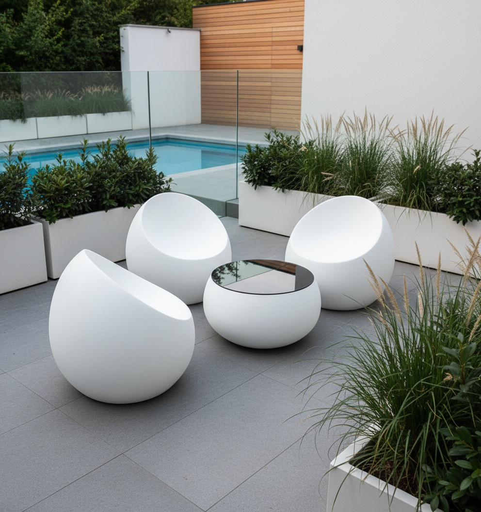 bàn ghế ngoài trời composite bền đẹp