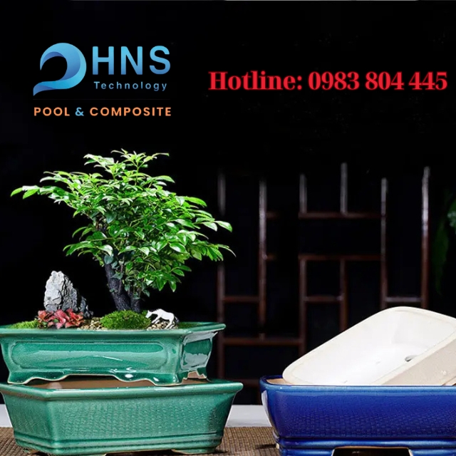 chậu cây composite