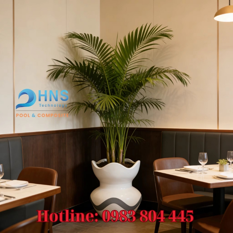chậu cây composite