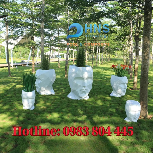 chậu cây composite bền đẹp