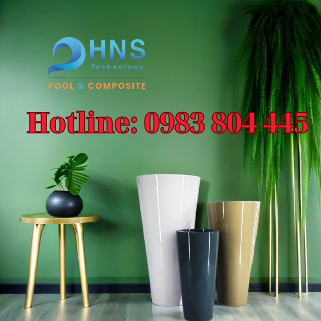 chậu cây composite cao cấp