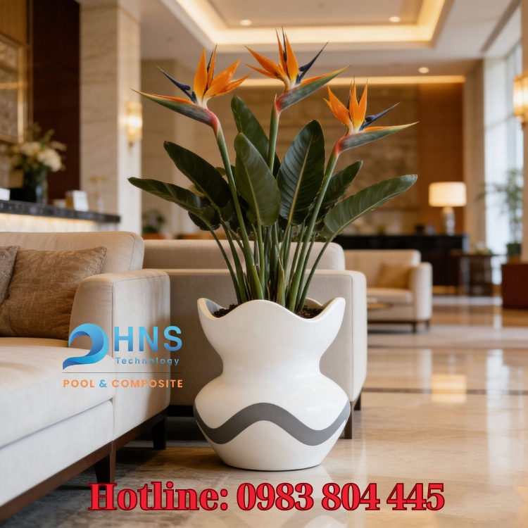 chậu cây composite cao cấp