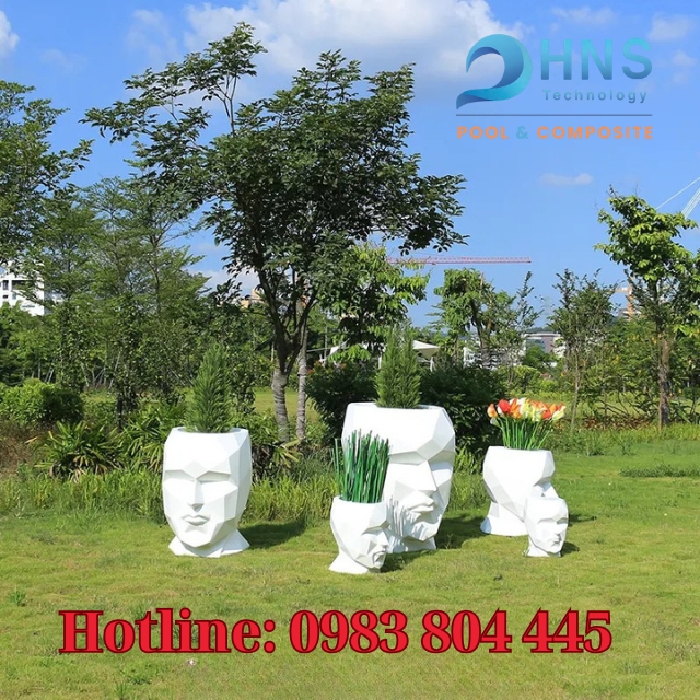 chậu cây composite cao cấp