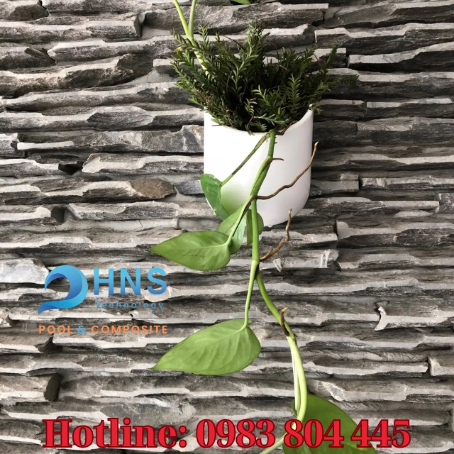 chậu cây composite cho không gian nhỏ