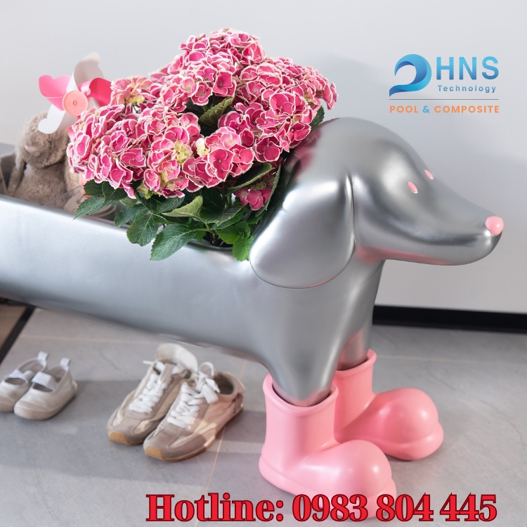 chậu cây composite thiết kế hiện đại