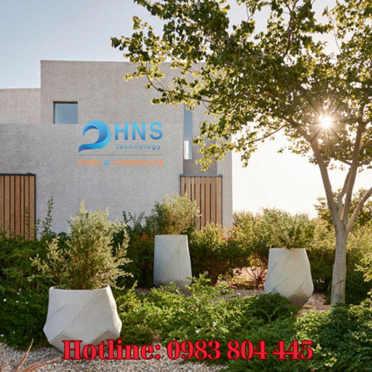 chậu cây ngoài trời bền đẹp