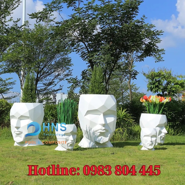 chậu composite ngoài trời