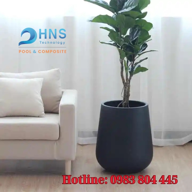 chậu composite nội thất