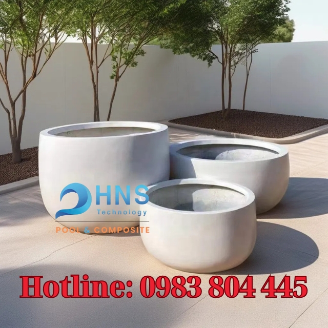 chậu composite trồng cây cảnh