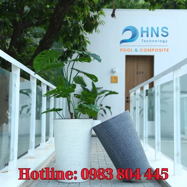 chậu composite trồng cây cảnh