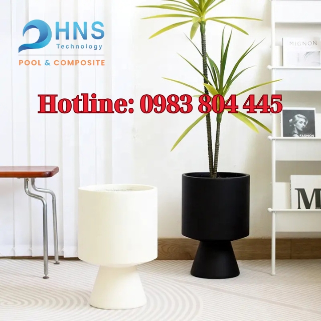 chậu composite trồng cây