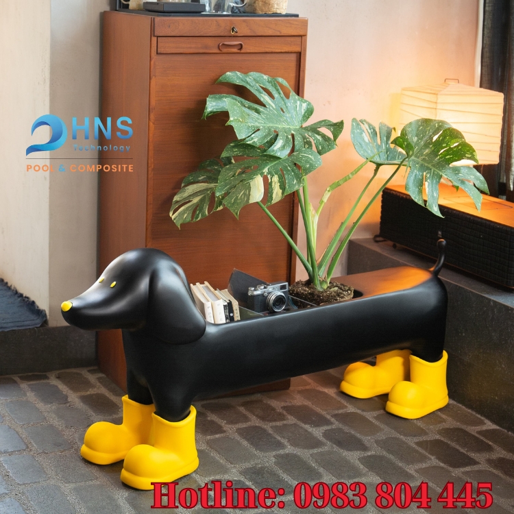 chậu hoa bằng composite