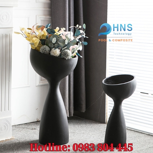 chậu hoa thiết kế sang trọng