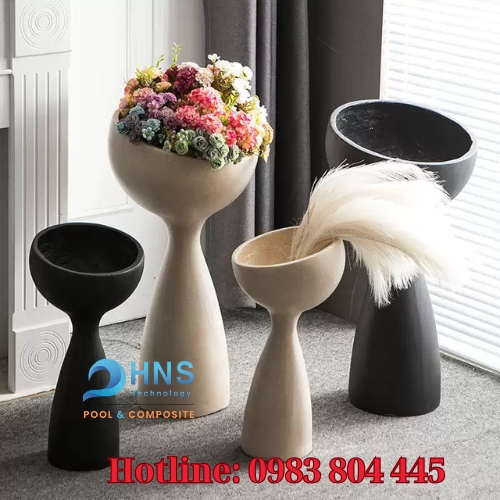 chậu hoa trang trí phòng khách