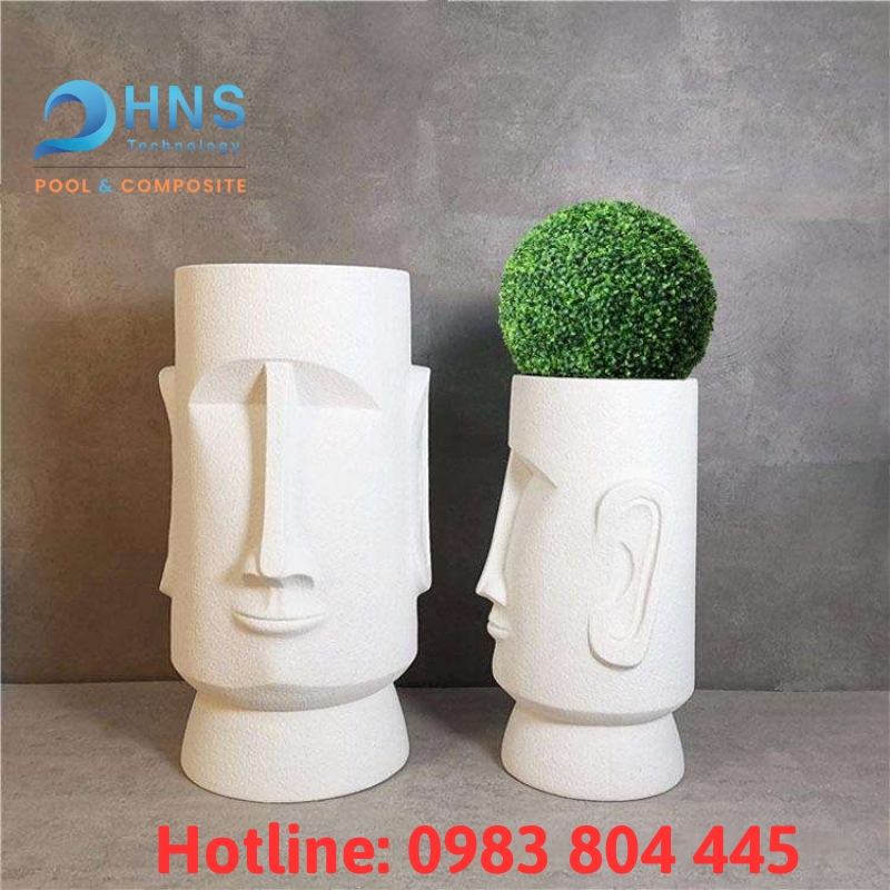 chậu trồng cây bằng nhựa composite