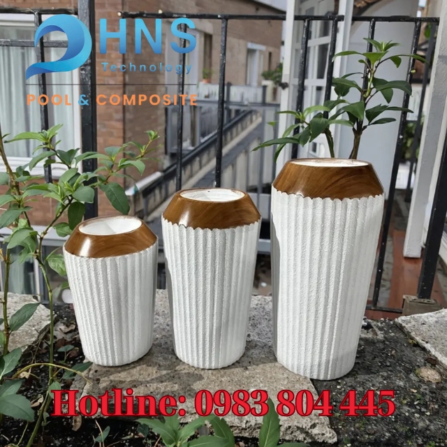 chậu trồng cây composite