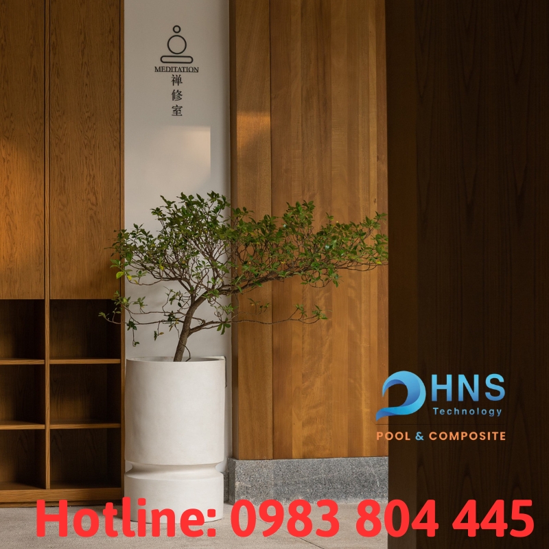 chậu trồng cây đẹp bằng composite