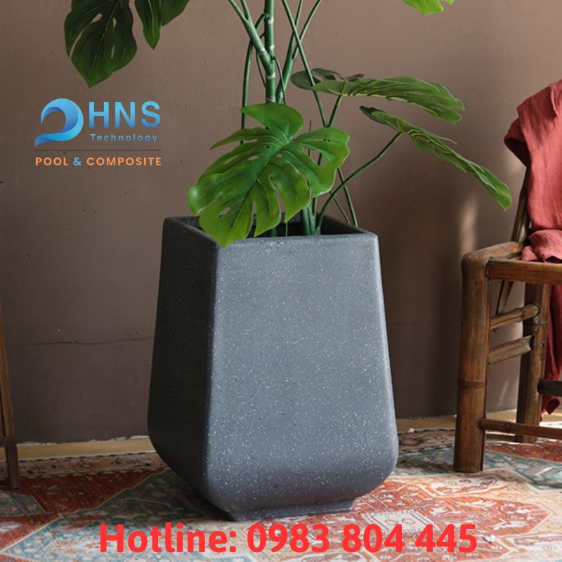 chậu trồng cây hoa bằng nhựa composite frp