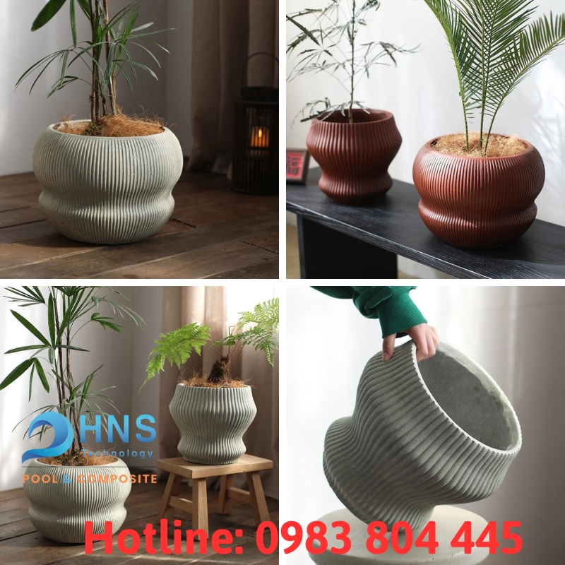 chậu trồng cây trang trí ban công