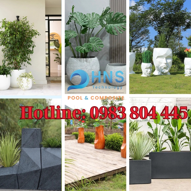 địa chỉ bán chậu composite trồng cây đẹp