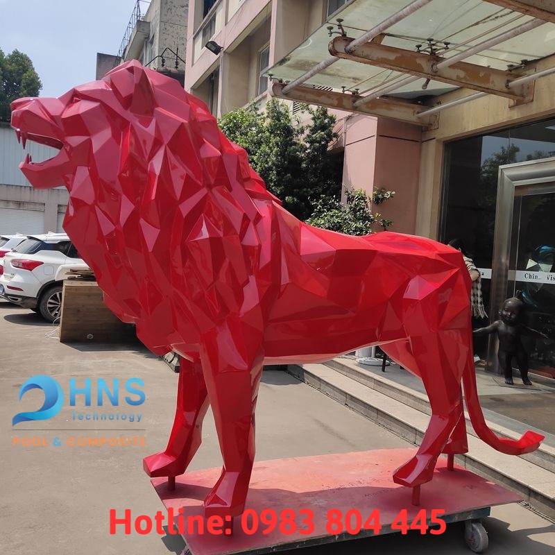điêu khắc tượng đa diện bằng composite frp