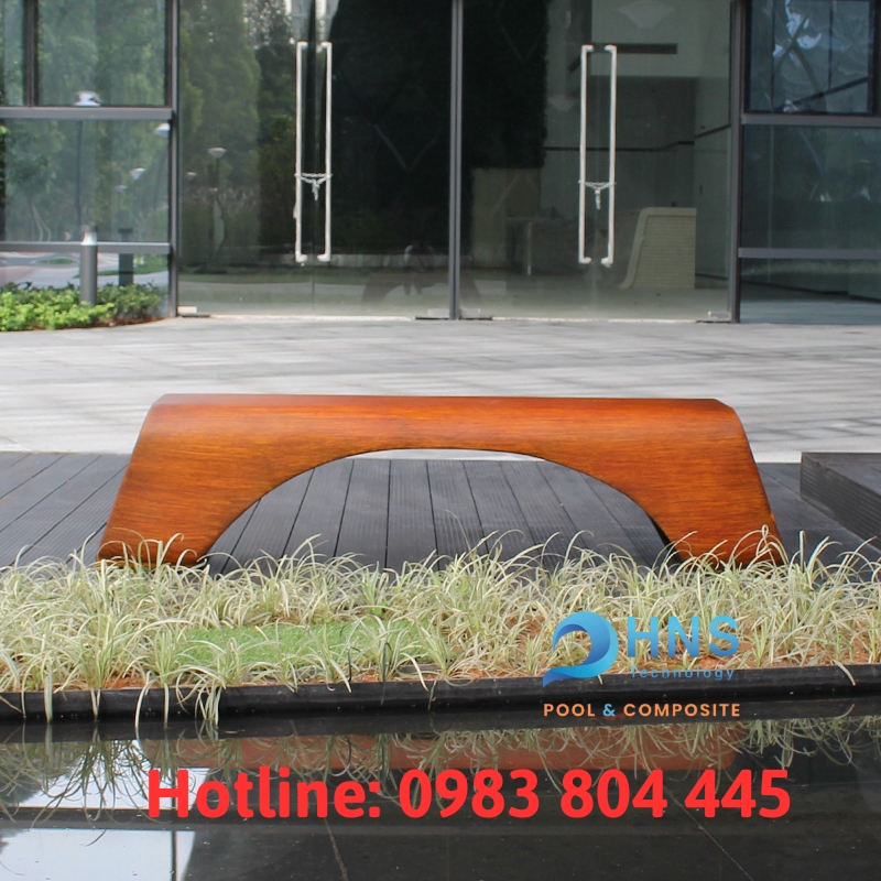 ghế composite màu gỗ