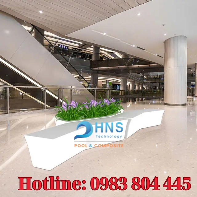ghế composite trung tâm thương mại