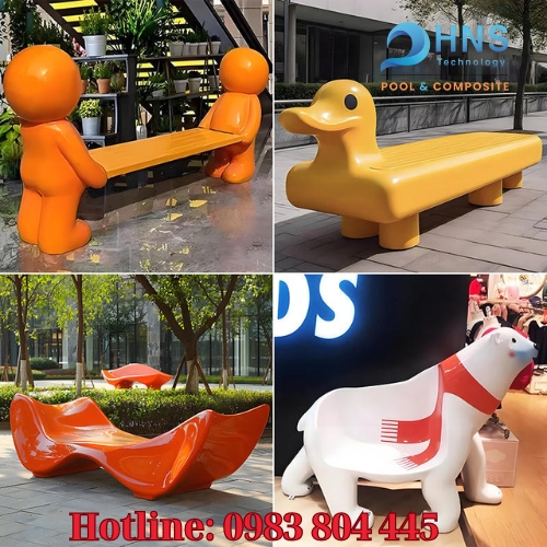 ghế ngồi ngoài trời bền đẹp composite