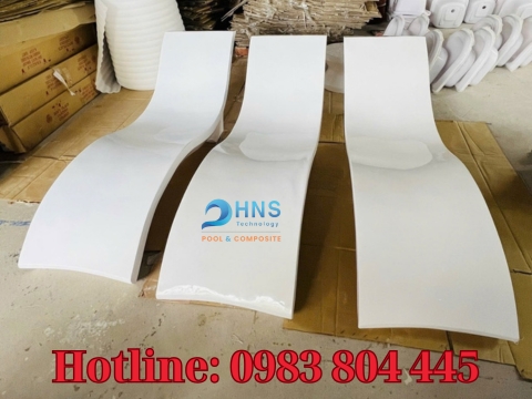 ghế tắm nắng composite thiết kế hiện đại
