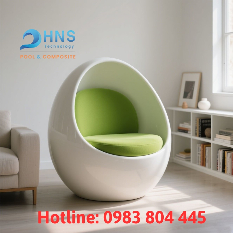 ghế thư giãn đọc sách bằng composite