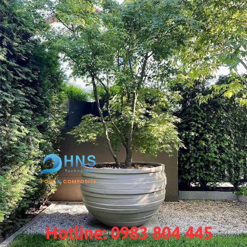 gia công chậu cây composite theo yêu cầu