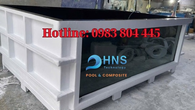 gia công hồ nuôi cá koi composite