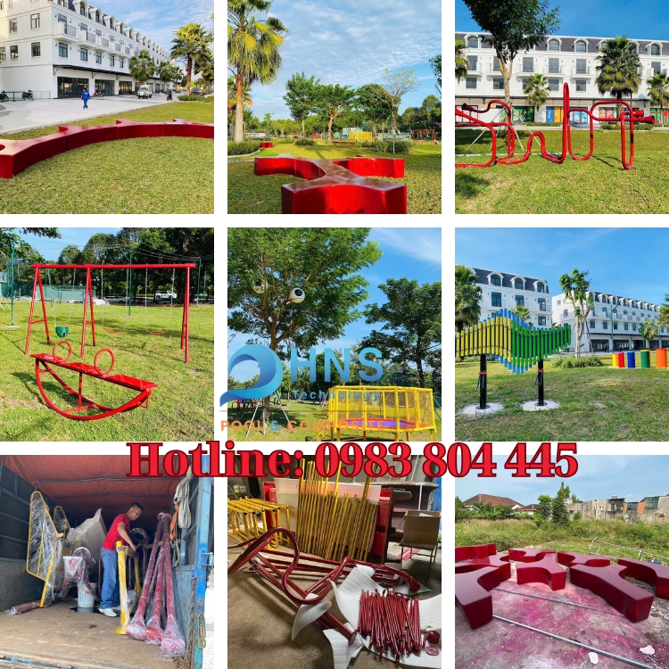 gia công sản xuất thiết bị đồ chơi công viên bằng composite