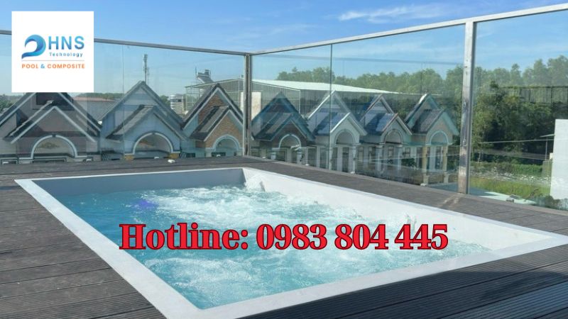 hồ bơi spa bằng composite