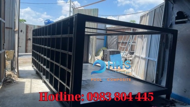 hồ cá koi composite theo yêu cầu