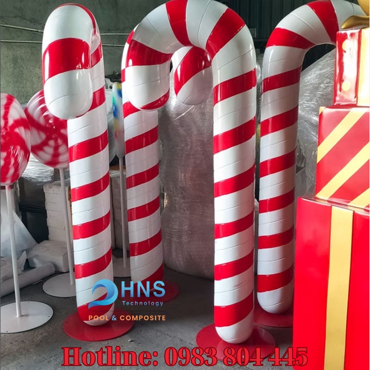 kẹo gậy trang trí giáng sinh