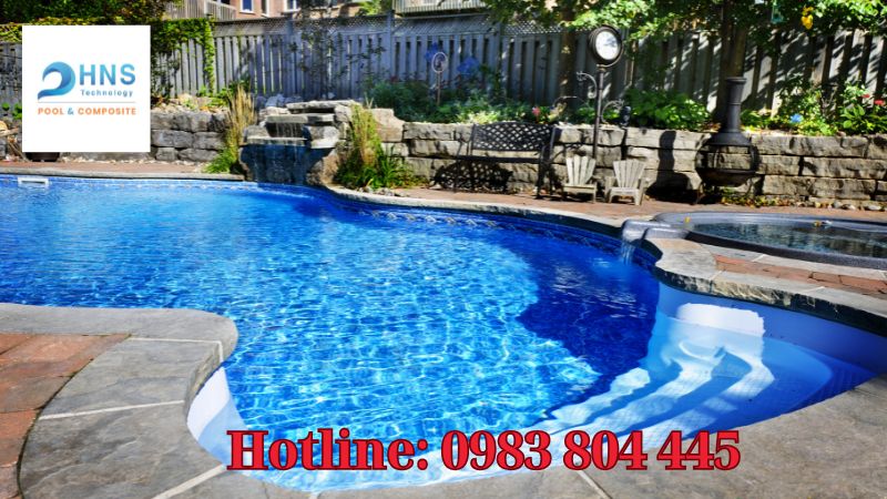 lắp đặt hồ bơi gia đình composite