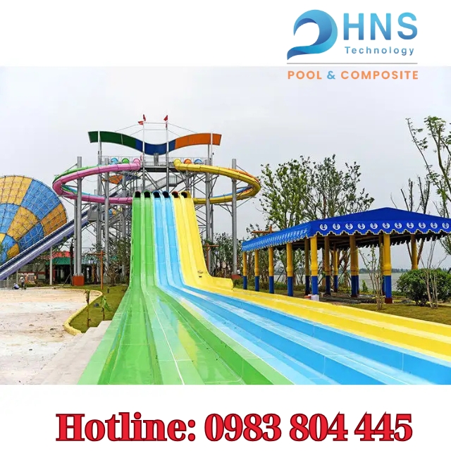 máng trượt nước composite\