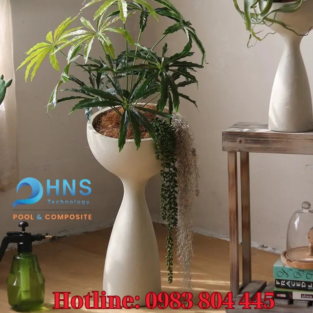 mẫu chậu composite phong cách hiện đại