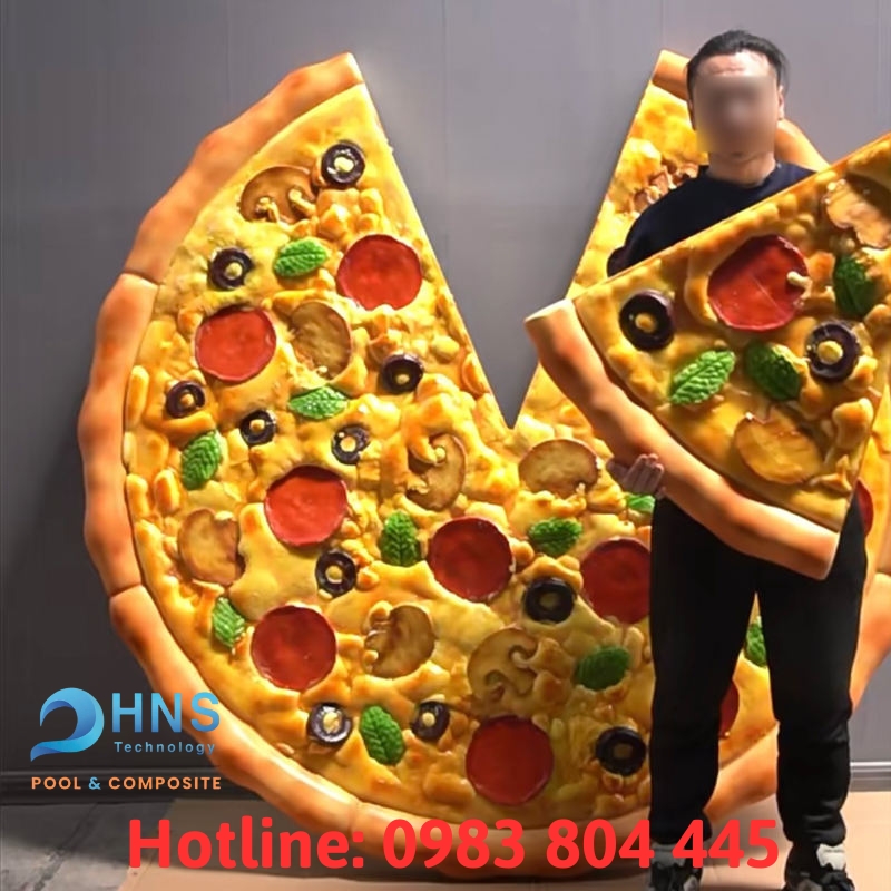 mô hình bánh pizza bằng composite