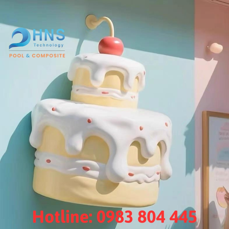 mô hình composite bánh kem khổng lồ